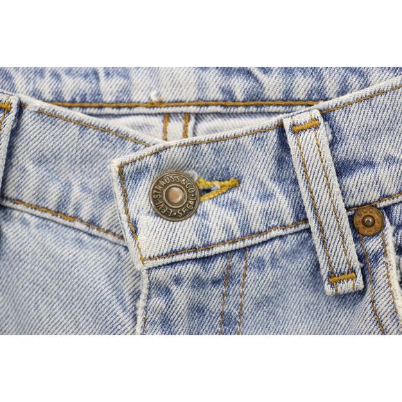 Levi's 626 Vintage Philippines Denim Jeans Raw Hem 28X27 Leather Tag - Picture 4 of 14